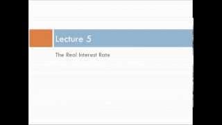 Intermediate Macroeconomics Chapter 4 Lecture 5 [upl. by Shamma]