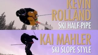 Slopestyle vs Halfpipe  Kevin Rolland and Kai Mahler [upl. by Atsejam]