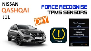 Nissan Qashqai J11 force recognise TPMS easy fix [upl. by Akinal]