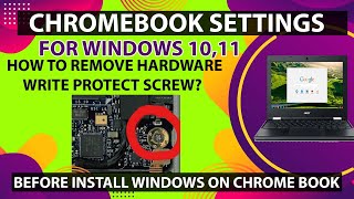 Disable Hardware Write Protection on any Dell CHROMEBOOKS newer for Windows1011 Installation 2023 [upl. by Eillen164]