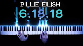 Billie Eilish  61818 XXXTENTACION tribute  piano cover  tutorial  how to play [upl. by Sansbury]