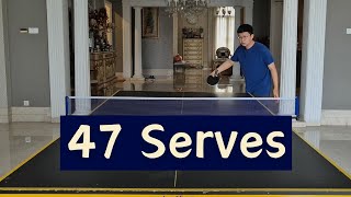 The ULTIMATE Serve Compilation 47 Table Tennis Serves [upl. by Gnok]