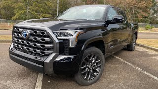 2023 Toyota Tundra CrewMax 65 Bed Midnight Black Metallic [upl. by Iruahs]