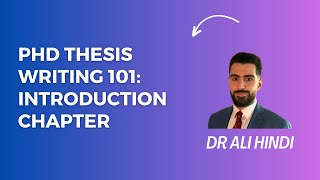 PhD Thesis introduction 101 [upl. by Daisi]