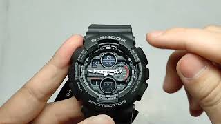 Cara Setting Jam Tangan Casio GShock GA1401A1 Agar Sinkron Analog Digitalnya [upl. by Agle]