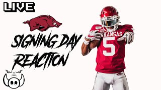 Razorback Football Signing Day Reaction [upl. by Htir996]