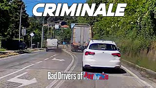 BAD DRIVERS OF PIEMONTE ITALY  dashcam compilation 062024 [upl. by Neelac998]