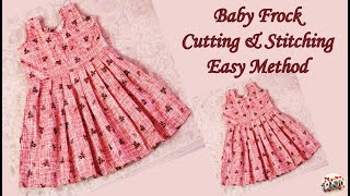 1 year baby cotton frock cutting and stitching in tamil  summer cotton frocks for baby girl [upl. by Irianat669]