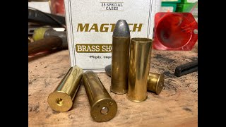 Making 577 Snider brass from Magtech 24 gauge brass shotshells [upl. by Andromede131]