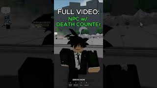 NPC DEATH COUNTERS a SUB  The Strongest Battlegrounds Roblox thestongestbattlegrounds roblox [upl. by Dur672]