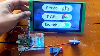 Using DWIN 7inch TFT LCD Display with Arduino to Control Relay Servo amp RGB LED [upl. by Ashby]