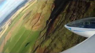 DG300 Glider Winch Launch and Ridge Soaring [upl. by Sherrie]