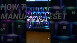 How to manually reset your CK61 [upl. by Hermon]