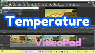 VideoPad  How To Add And Animate The Temperature Effect  Lets Do Tech  Video Editing Tutorials [upl. by Wendie]