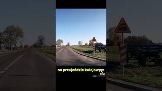 Zagadka drogowa➡️ czy ten znak mówi że na przejeździe mogą być światła 🚦 [upl. by Edin738]