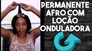 Permanente afro usando a loção onduladora da AnaLea [upl. by Enilaf]