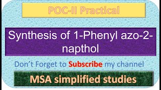 Synthesis 1Phenyl azo2napthol from Aniline by diazotization and coupling reactions [upl. by Yahs]