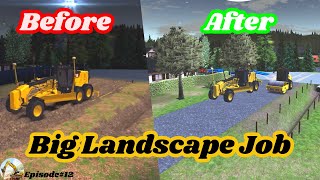 BIG TERRIAN LANDSCAPE JOB  Construction Simulator 3 Episode12 [upl. by Siol]