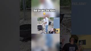 Kids dad breaks his Xbox trending funny reaction [upl. by Nirtak]