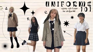 cómo estilizar tu uniforme para verte cool este regreso a clases 🧚🏼‍♂️💫 [upl. by Itida343]