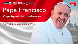 🇮🇩 Ceremonia de bienvenida en el Palacio Presidencial “Istana Merdeka” PapaFrancisco Indonesia [upl. by Aliza51]