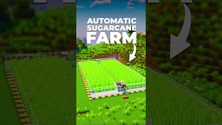 Automatic Sugar Cane Farm Tutorial 121 😱 minecraft shorts [upl. by Mountfort]