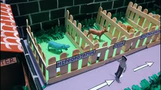 zoo model for school science project [upl. by Idnas898]