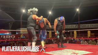 Black Espectro y Guerrero Ixcoatl Vs Metauro y Angel Negro En Tepoztlán [upl. by Sivle]