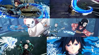 All Water Breathing FormsDemon Slayer The Hinokami Chronicles [upl. by Pence]