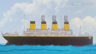 Titanic sinking animation 2D การจมของเรือไททานิค👇มุมมองเดียว [upl. by Ahrens253]