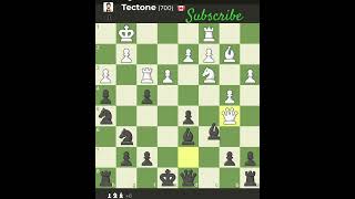 Anderssen Opening Tectone 700 Bot using chesscom chess chessopening [upl. by Tippets]