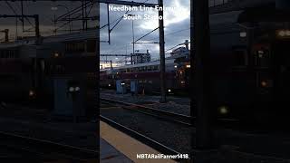 Needham Line entering South Station New Camera [upl. by Hetty200]