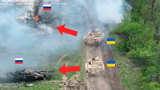 HIMARS destroys a huge Russian convoy with precise hits The Best Moments [upl. by Dichy]