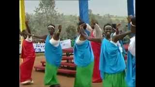 Women dancers welcome President Kagame to Nyaruguru [upl. by Yedrahs]