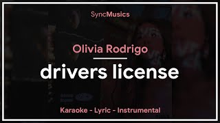 Olivia Rodrigo  drivers license  Karaoke  Lyrics  Instrumental [upl. by Heigho]