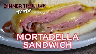 Mortadella Sandwich  Dinner Time Live Recipes [upl. by Kcor]