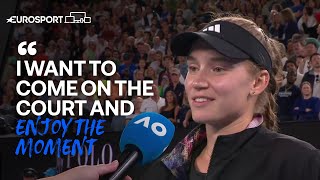 Delighted Elena Rybakina Through to FIRST EVER Australian Open Final  Eurosport Tennis [upl. by Lilybelle791]