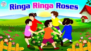 Ringa Ringa Roses  Ring Around the Rosie  Nursery Rhymes  Ringa Ringa Roses Song  Pihu Rhymes [upl. by Oca568]