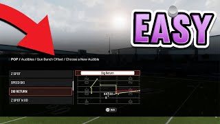 How To SET AND SAVE Custom Audibles In Madden 25 [upl. by Pineda13]