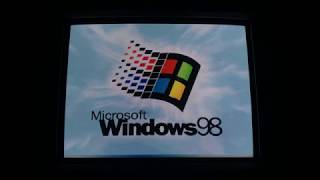 Windows 98 Startup and Shutdown on a CRT [upl. by Theola]