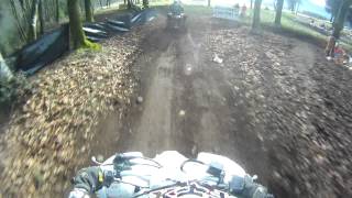 2014 Hangover Scrambles at Washougal MX January 1 2014 Helmet Cam Quads [upl. by Rollie]