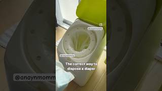 The correct way to dispose a diaper viralvideo parenting newborn shorts shortsfeed momtips [upl. by Agbogla104]