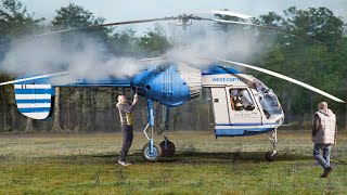 Cold Starting Weirdest Soviet Helicopter Ever Built [upl. by Nilde]