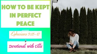 How to Be Kept in Perfect Peace  Isaiah 263  Daily Devotionals with Cille  Pastor Joseph Prince [upl. by Seka108]