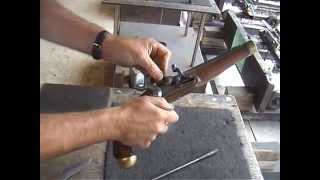 Shooting Prussian muzzle loading smooth bore cavalry pistol [upl. by Ahtera]