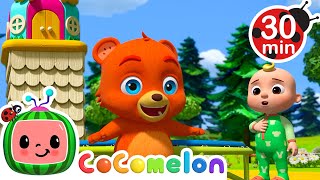 Hickory Dickory Dock  CoComelon Animal Time  Moonbug Kids  Farm Animals [upl. by Busey]