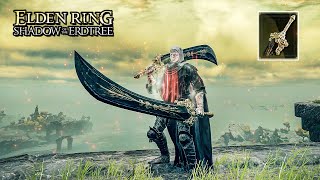 Elden Ring Shadow of the Erdtree  Greatsword of Radahn Lord amp Light Weapon Moveset Showcase [upl. by Arlynne]