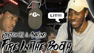 AMERICAN REACTS TO WRETCH 32 amp AVELINO FIRE IN THE BOOTH UK RAP REACTION BARS WERE CRAZY [upl. by Gweneth]