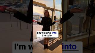 Im walking  the cafe  English Prepositions grammar english englishgrammar prepositions [upl. by Joachima]