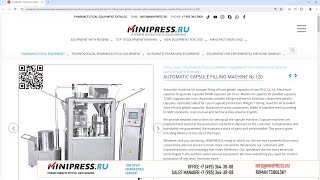 Minipressru Automatic capsule filling machine NJ120 [upl. by Nanek]